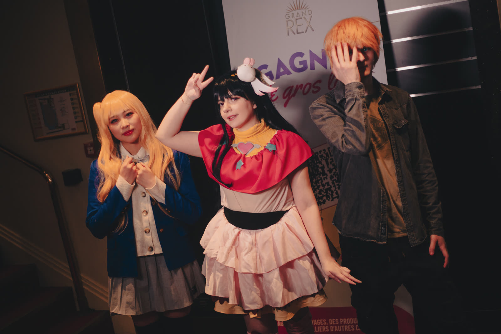 Oshi no Ko cosplayers at the premiere at the Grand Rex